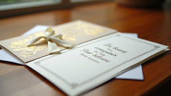 Exprimez vos condoléances avec une carte élégante et personnelle